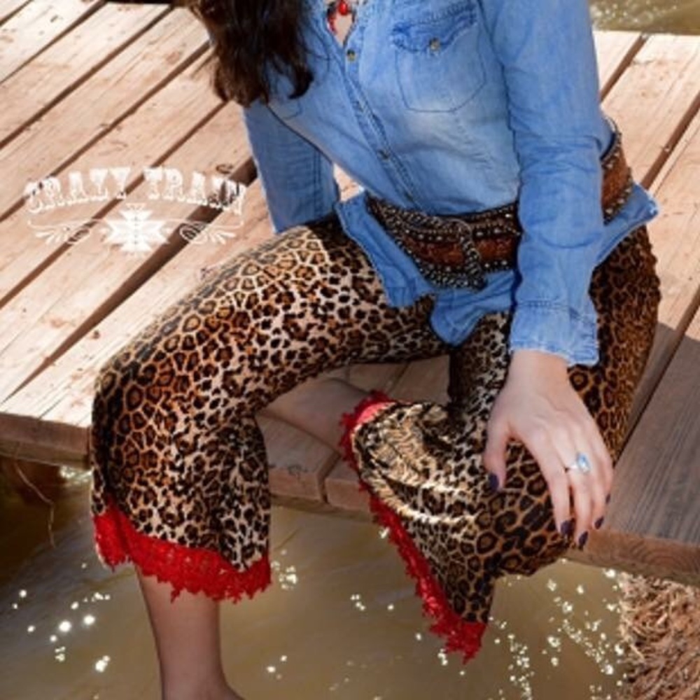 Leopard Gaucho Pants